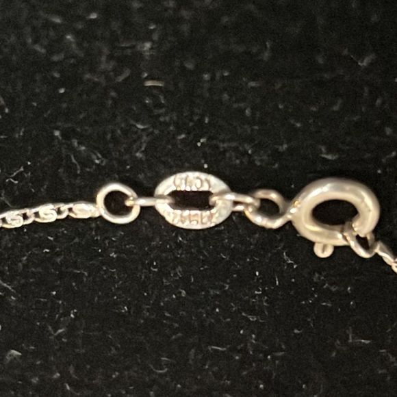 Sterling Silver Birthstone Girl/Boy Pendant~CZ & August Green Oval Stone - Picture 4 of 5